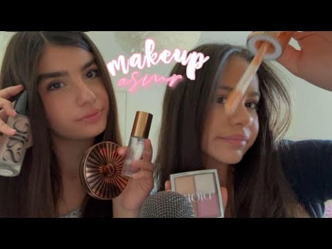 ASMR makeup application