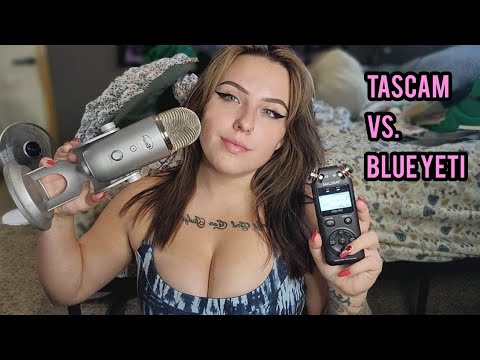 ASMR- Tascam Vs Blue Yeti! Misc Triggers, Tapping Mouth Sounds Etc!