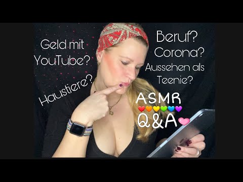 ASMR Q&A deutsch/german Part I - Answering your Questions - facts about me - get to know me -Talk