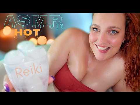 Summer Heat Relief 🌬️ ASMR Reiki for Cooling & Soothing Sleep |  Ice Cubes, Fan, Water & Crystals