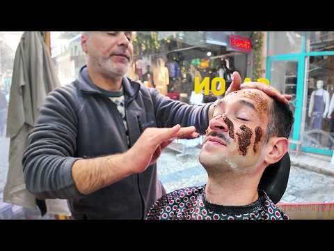 MASTER BARBER uses "his own" product [ASMR] - Istanbul 🇹🇷