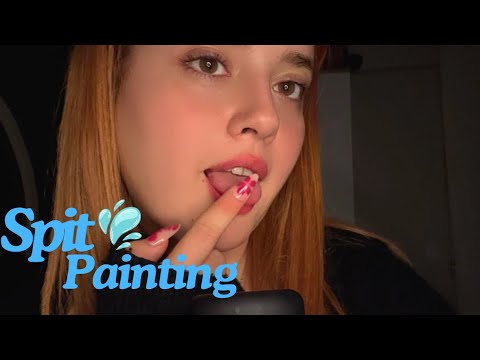 Türkçe ASMR | Spit Painting (m lick ve ağız sesleri)
