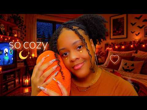 ASMR Get Cozy… Let Me Take Away Your Stress Tonight 🧡🌙✨