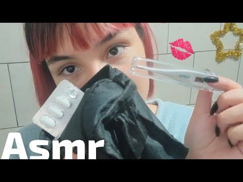 ASMR- Namorada cuidando de você doente😷🤒❤️‍🩹 