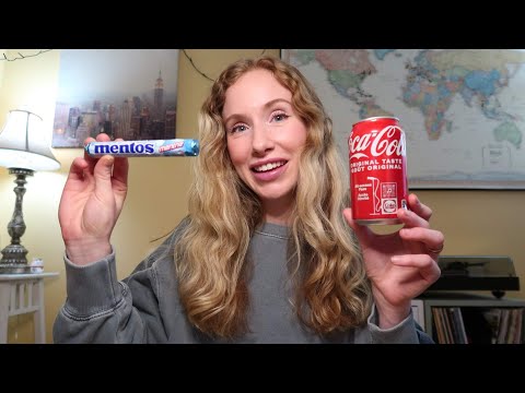 ASMR | mentos and coke (and gum & poprocks)