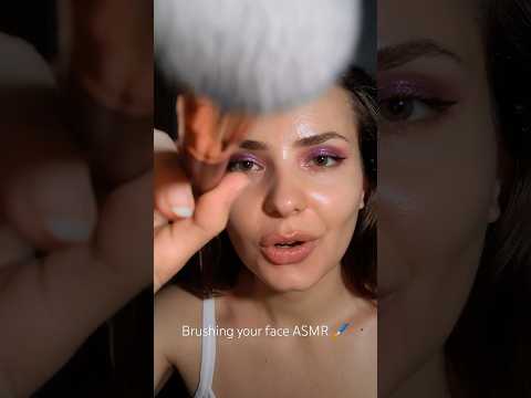 🖌️ Brushing your face ASMR ✨ #asmr #asmrsounds #asmrbrush