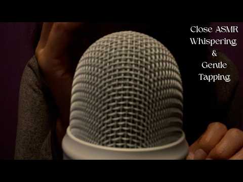 Close-Up ASMR Whispering & Gentle Nail Tapping