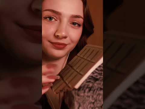 Eating fake chocolate 🍫 #asmr #asmrsounds #asmrrelax #asmrsleep #relax #tingles #whispers