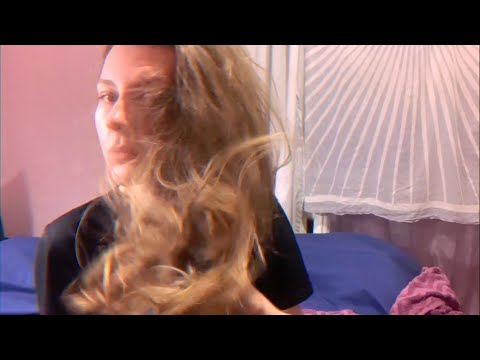 ASMR Intense Blow Drying and Brushing Hair