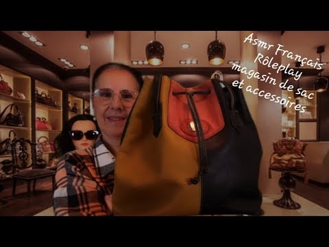 Asmr Français, Rôleplay magasin de sac et accessoires.