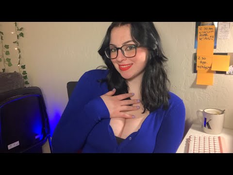 ASMR - Secretary RolePlay 🥰👩🏻‍💼 (Soft Spoken, Keyboard Sounds, Gum chewing)