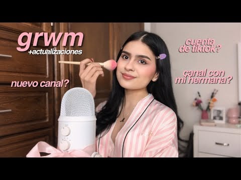asmr | arréglate conmigo para grabar videos 📹 + actualizaciones (100% whispering) 