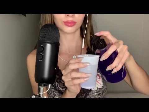ASMR CON SONIDOS LÍQUIDOS RÁPIDOS Y LENTOS PARA DORMIR PROFUNDO  (Fast & Slow Water +Tapping )   💧💦
