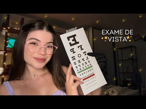 ASMR | Exame De Vista Na Oftamologista - Personal Attention 👩🏼‍⚕️💖