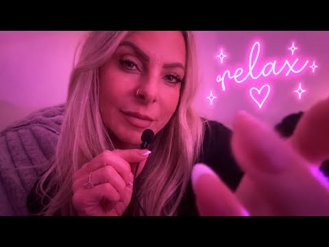 ASMR Super Close Clicky Whispering & Calming Hand Movements Neighbor Gossip, Life Updates & More