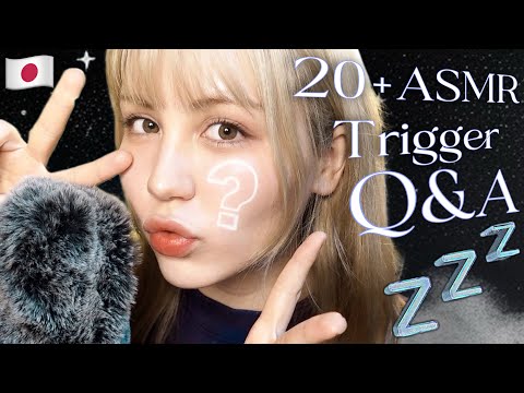 ASMR タッピング＆耳元の囁き質問コーナー💤20+トリガー