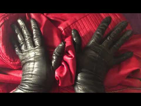 LEATHER GLOVES ✋ The Satisfying Sound of Leather💕  [[ASMR]]