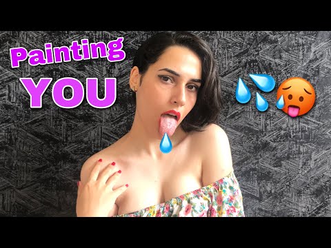 ASMR Chaotic Fast Aggressive Spit Painting Mouth Sounds  