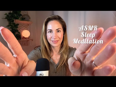 ASMR | Sleep Meditation [Put your mind & body to sleep, one part at a time - hand sounds too!]