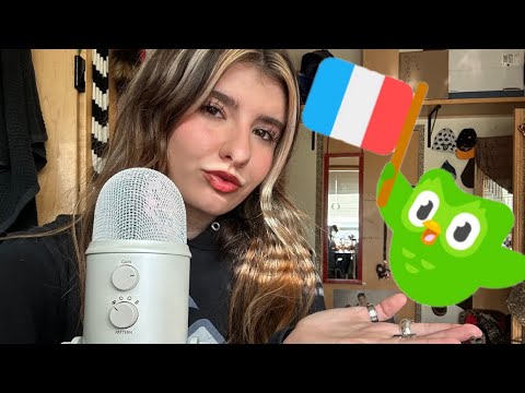 [ASMR] IN FRENCH 🇫🇷 (Duolingo Pt.3)