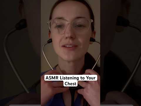 ASMR Listening to your chest 🩺👩‍⚕️ #asmr #medicalasmr
