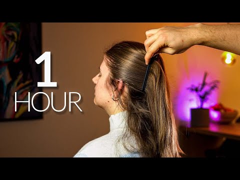 1 HOUR ASMR - Gentle Hair Brushing Sounds to Help YOU SLEEP (No Talk)