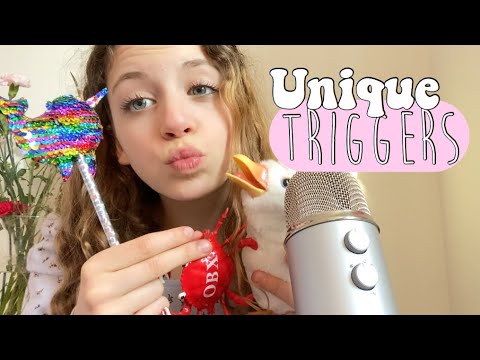 ASMR unique Triggers!!! Fall asleep fast 😴