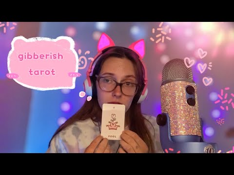 gibberish tarot reading asmr / inaudible whisper