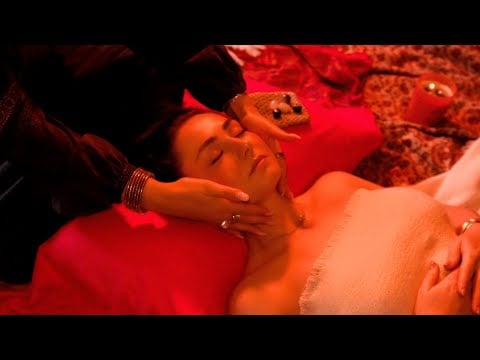 ASMR whispered 😴 100% soft face tracing massage with @ASMRwithCharlette for sleep (with music)