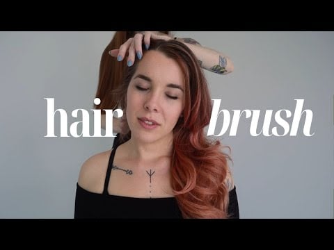 ASMR  Salon ⚡️ Gentle hair brushing & braiding for my friend LIV_4ROPE (with tin foil sounds!)
