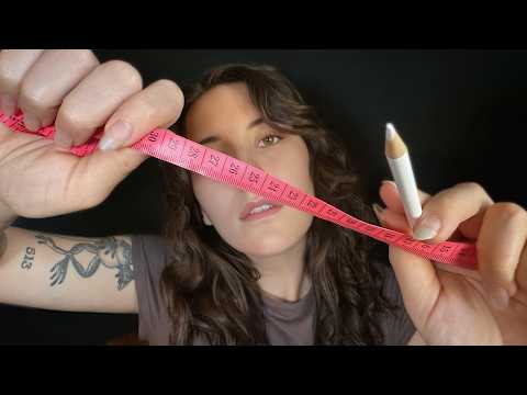 Face Measuring with Stapler Pictures ASMR