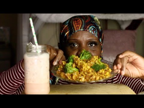 Smoke Paprika Gound Meat Fried Rice ASMR Eating Sounds-Recipe