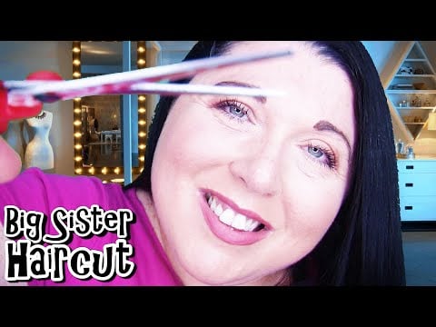 ASMR Big Sister Gives you a Haircut ✂ Roleplay (Visual Triggers, Scissors)
