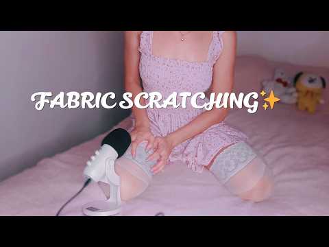 ASMR Scratching Sounds 💜 Nails on Fabric