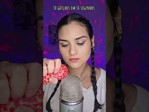 ASMR 10 gatilhos em 10 segundos #asmrgatilhos #asmrtingles #asmrsounds