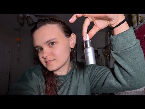 Doing My Nighttime Skincare | (ASMR, Skincare Rummaging Sounds, Soft Speaking)