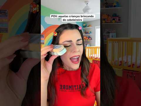 POV: aquelas crianças brincando de cabeleireiro #asmr #asmrbrasil #asmrvideo #humor