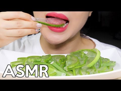 ASMR ALOE VERA (Part.4) 알로에 먹방 *Soaked in Sugar Water*