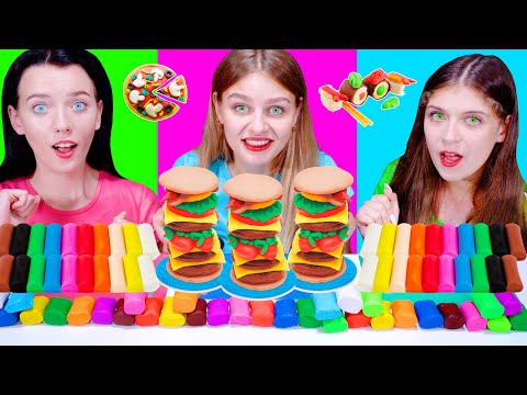 ASMR Food Art Challenge (Make It With a Plasticine And Eat It) Mukbang By LiLiBu