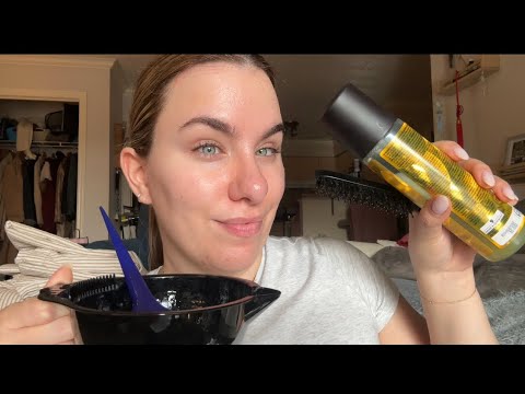 ASMR Hair Pamper Session | Hair Treatment, Hair Curling, Hair Styling. Minimal Talking 
