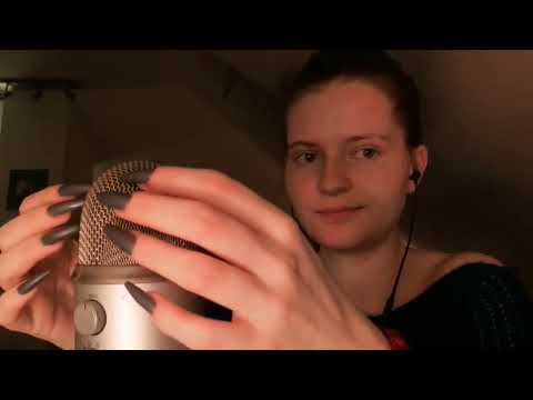 ASMR | Mic scratching & Mic tapping with long Nails (no talking)