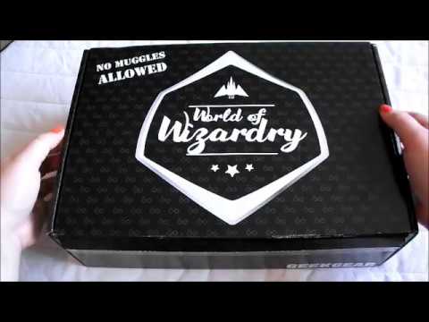 ASMR Geek Gear World of Wizardry Unboxing, August 2017 (No talking)