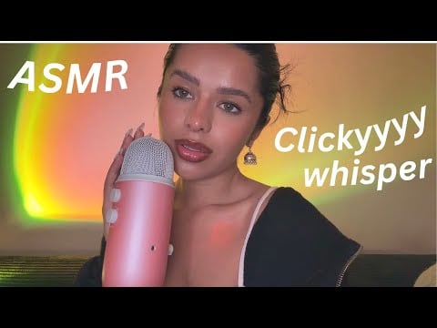 35 mins of clicky & breathy whisper ASMR ramble (life update) 