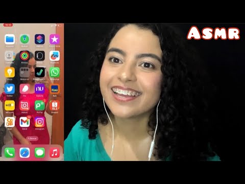 ASMR/ Mostrando o que tem no meu celular