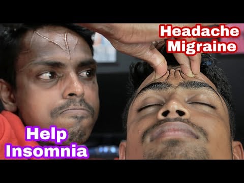 Help Insomnia | Headache And Migraine Relief Head Massage With 3D Sound ASMR | Neck Cracking Massage