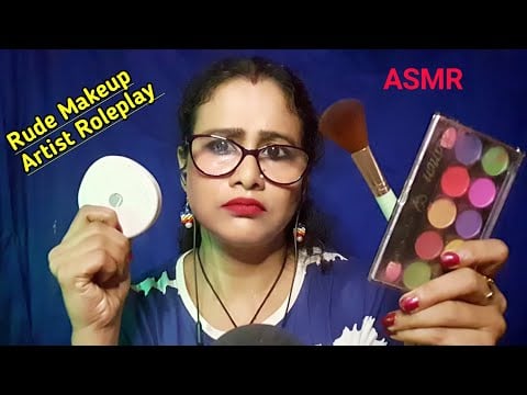 ASMR💄Rude Makeup Artist Doing Your Makeup 😃| AsmrGhosal| roleplay asmr