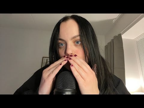 ASMR Trigger Words with Hand Movements | Fast Mouth Sounds & Repeating Words
