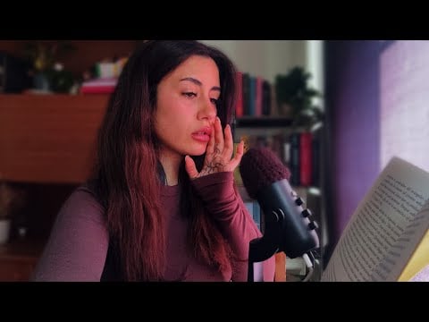 ASMR Lectura COSQUILLOSA para dormir profundo