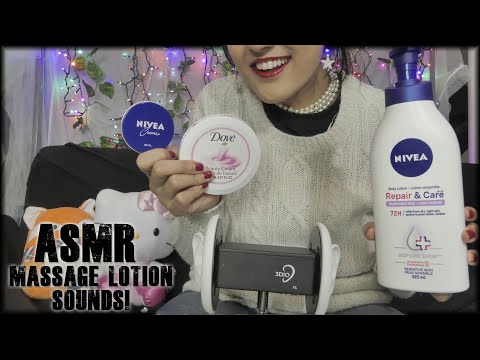 ASMR Massage Lotion Sounds  3DIO BINAURAL ♡🤚🏻🤚🏻🧴