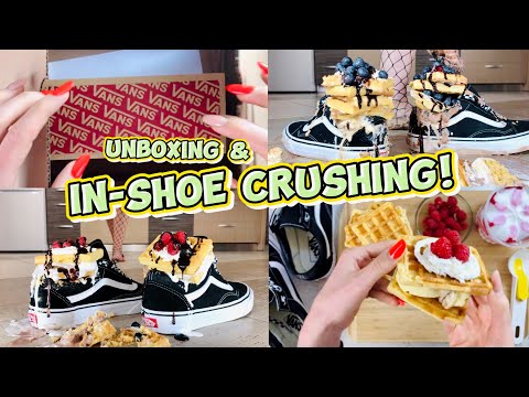 Crushing in Pea’s Sneakers: Bare Feet vs. Waffles | Oddly Satisfying ASMR